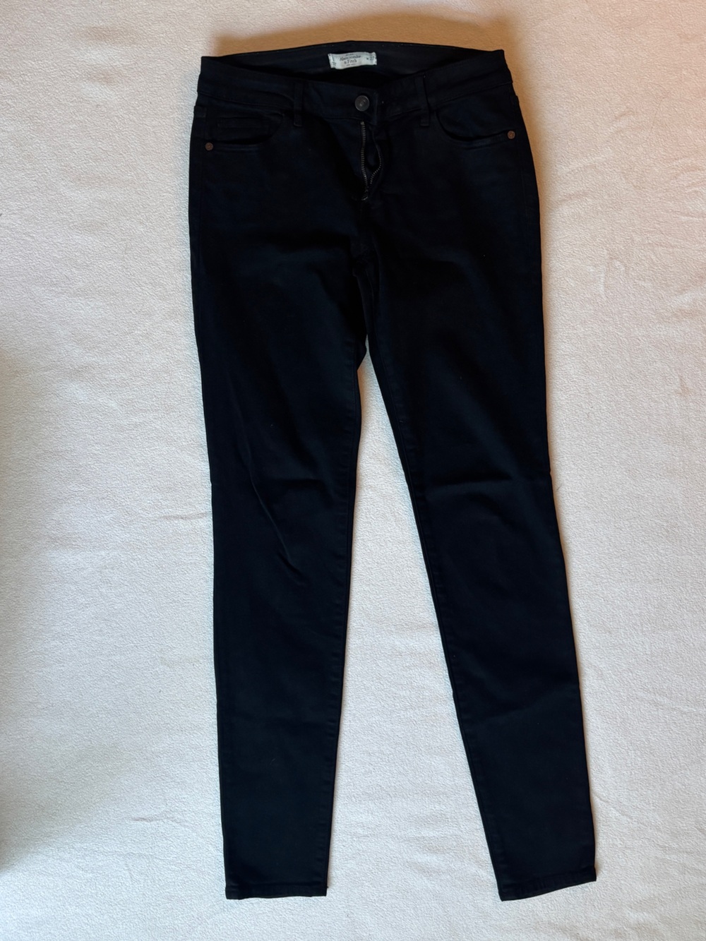 Abercrombie & Fitch Black High-Rise Skinny Jeans